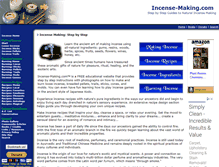Tablet Screenshot of incense-making.com